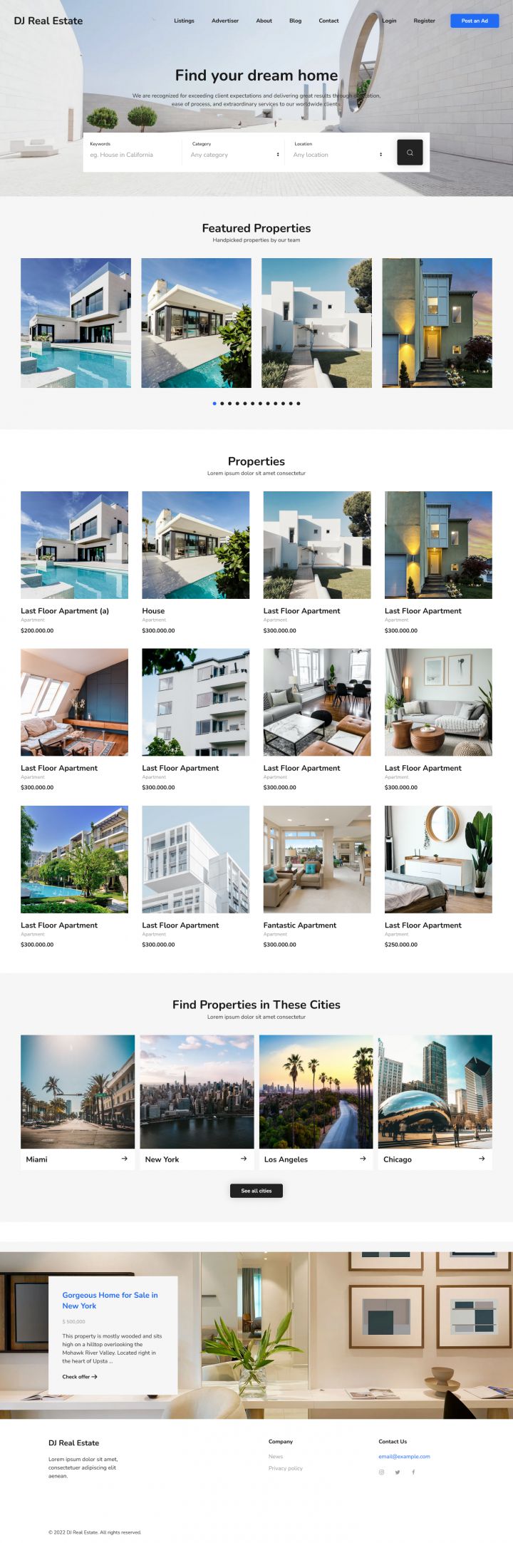 Joomla шаблон DJ-Realestate