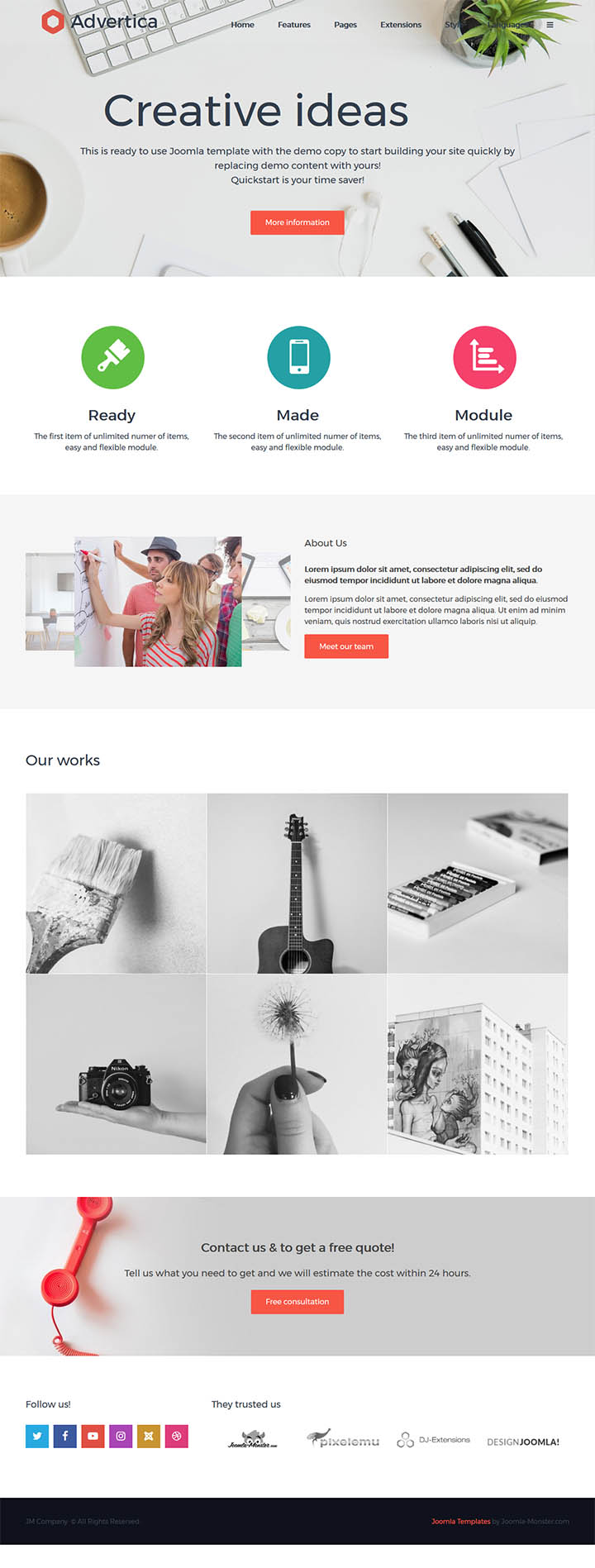 Joomla шаблон Joomla-Monster Company