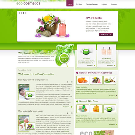 Joomla-Monster Eco Cosmetics Store