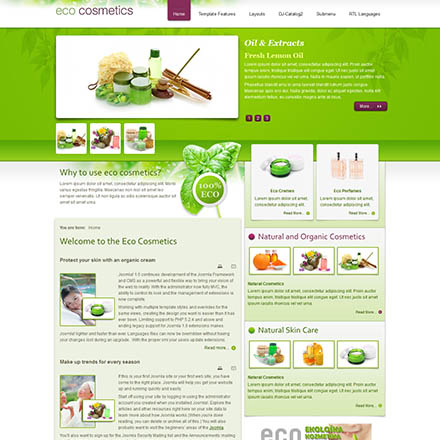 Joomla-Monster Eco Cosmetics