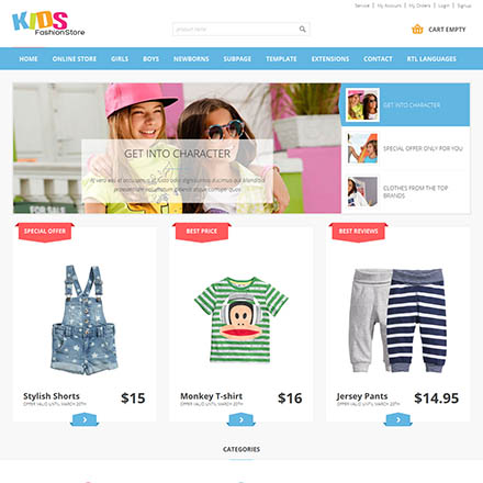 Joomla-Monster Kids Fashion Store