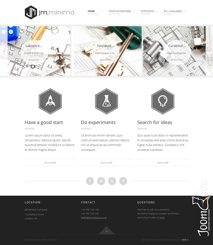 Joomla шаблон Joomla-Monster Minima