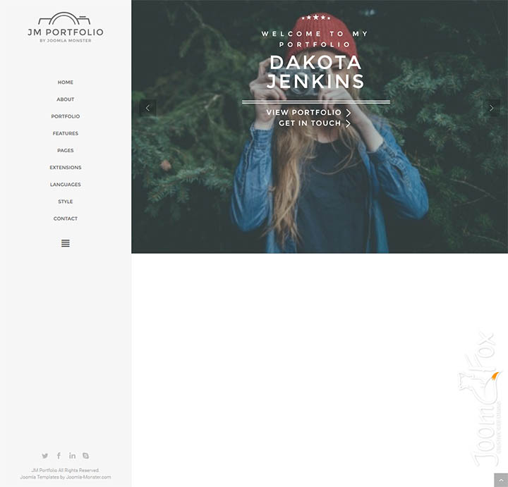 Joomla шаблон Joomla-Monster Portfolio