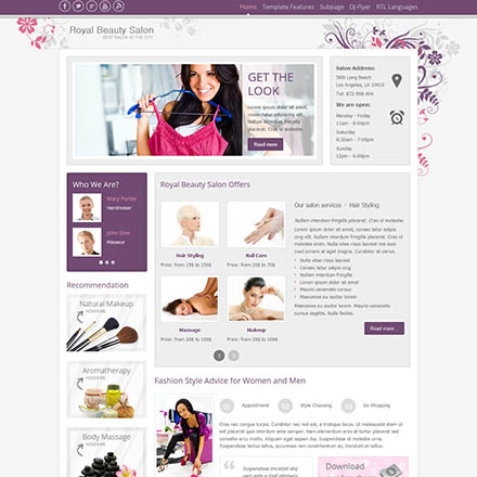 Joomla-Monster Royal Beauty Salon