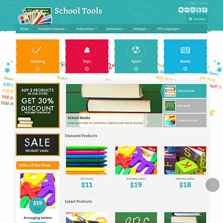 Joomla-Monster School Tools Store