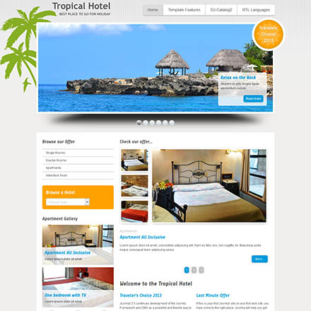 Joomla-Monster Tropical Hotel