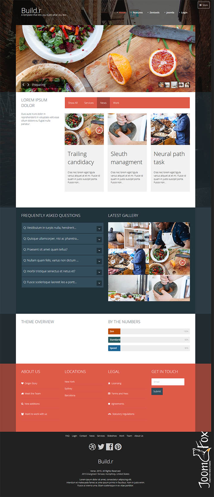 Joomla шаблон JoomlaBamboo Build.r