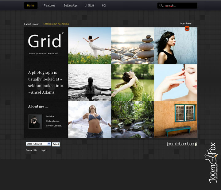 Joomla шаблон JoomlaBamboo Grid2