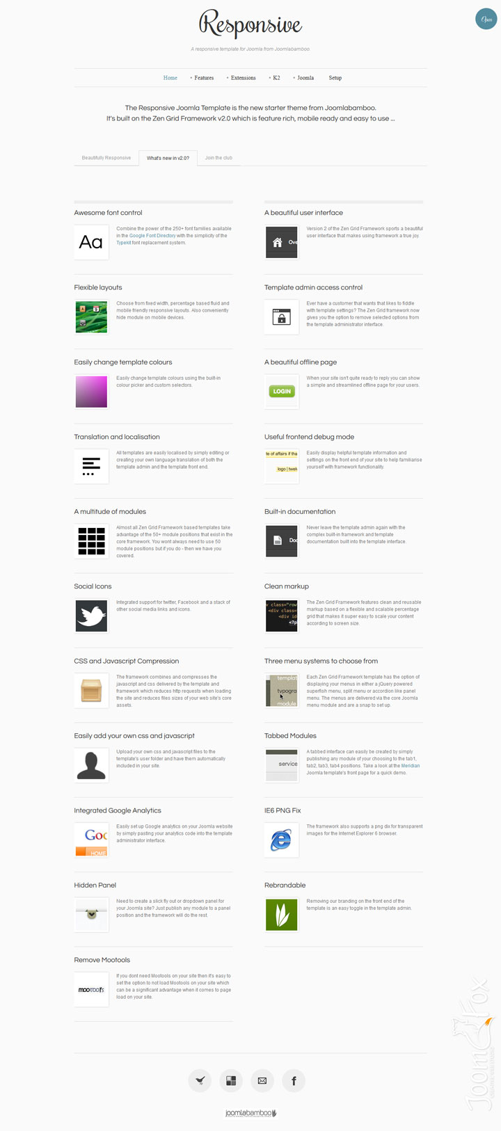 Joomla шаблон JoomlaBamboo Responsive