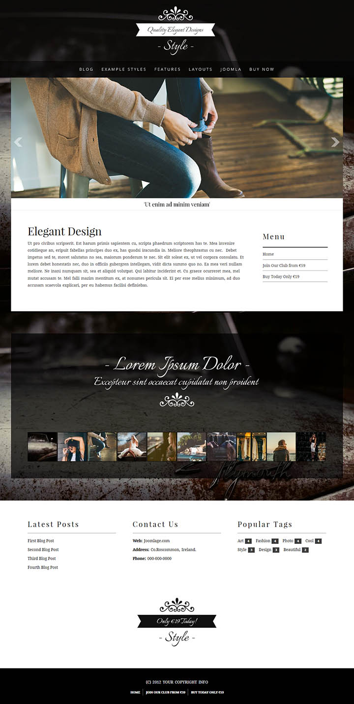Joomla шаблон Joomlage Style
