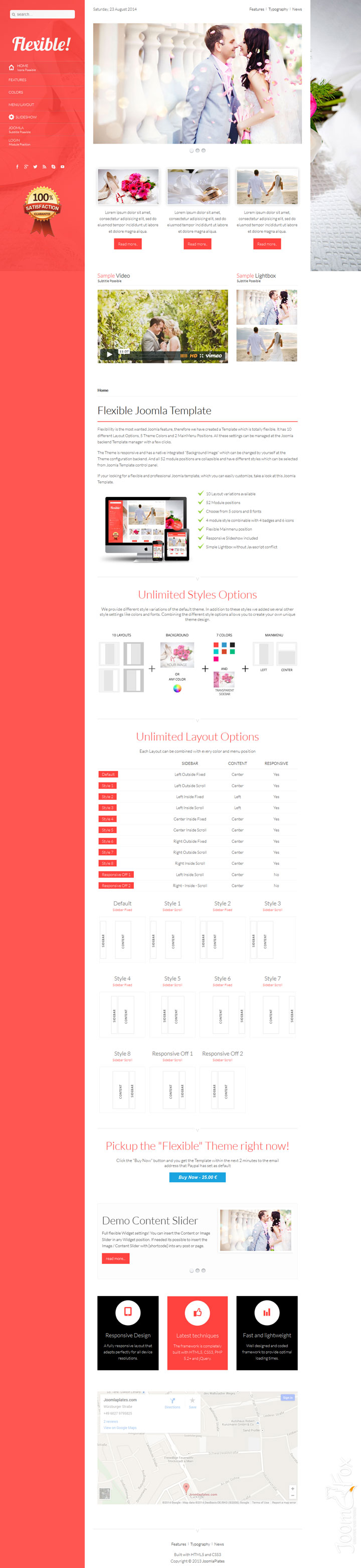 Joomla шаблон JoomlaPlates Flexible