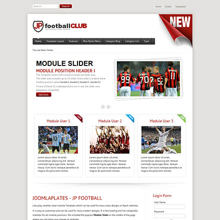 JoomlaPlates Football