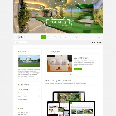 JoomlaPlates Golf