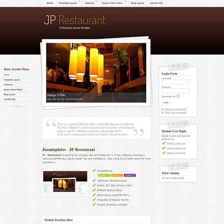 JoomlaPlates Restaurant