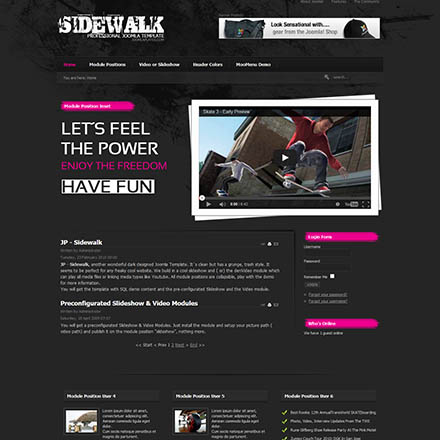JoomlaPlates Sidewalk