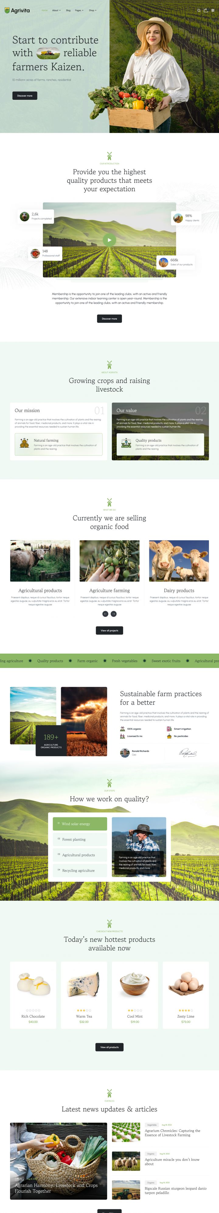 Joomla шаблон JoomlArt Agrivita