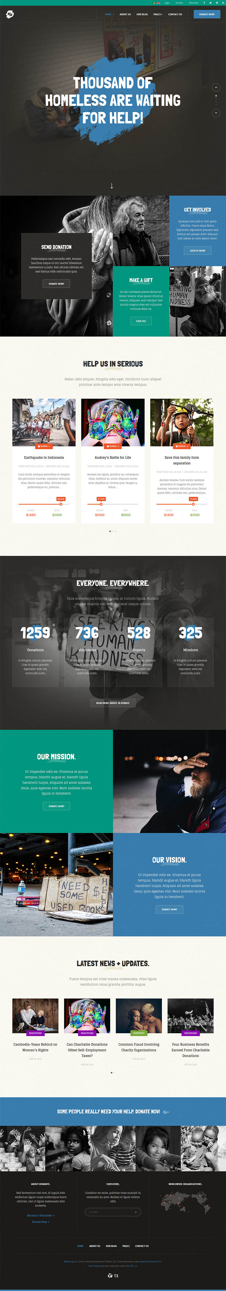 Joomla шаблон JoomlArt Donate