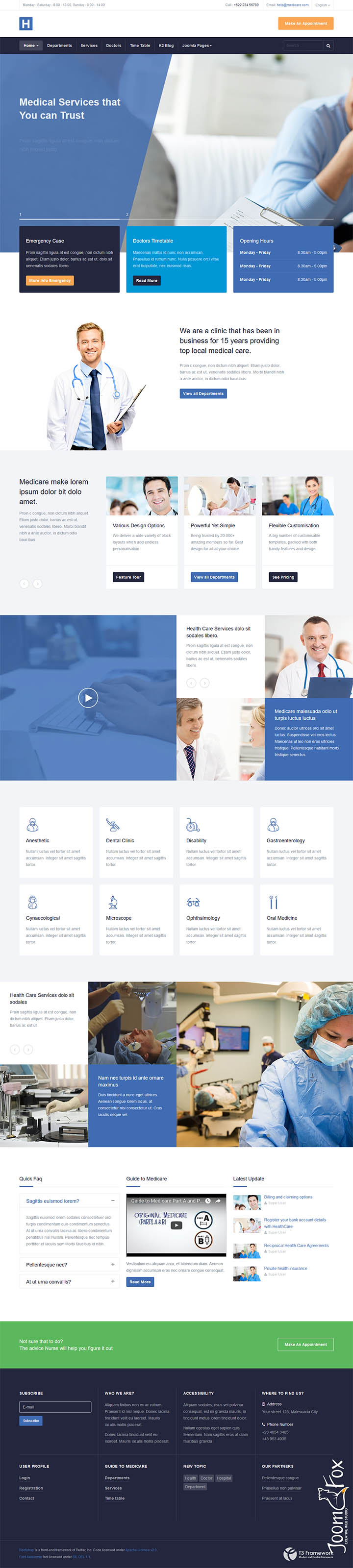 Joomla шаблон JoomlArt Healthcare