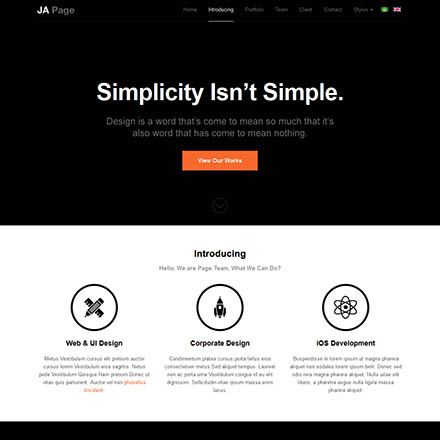 JoomlArt OnePage