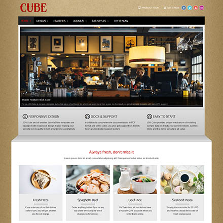 JoomlaShine Cube 2