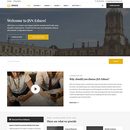 JoomlaShine Educo