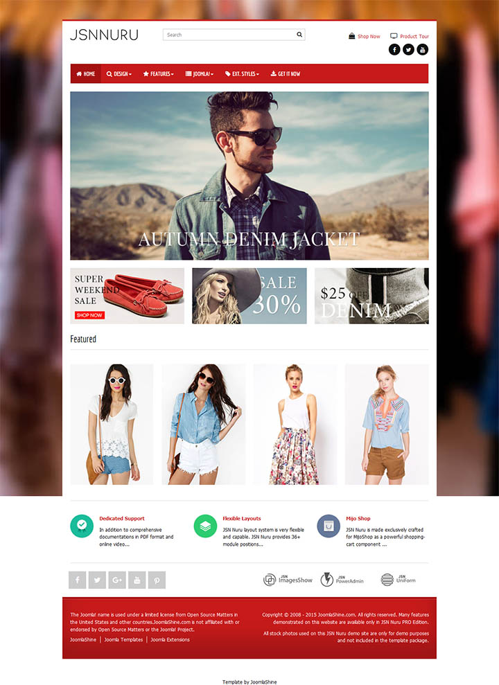 Joomla шаблон JoomlaShine Nuru 2