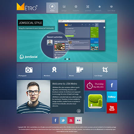 JoomlaShine Metro