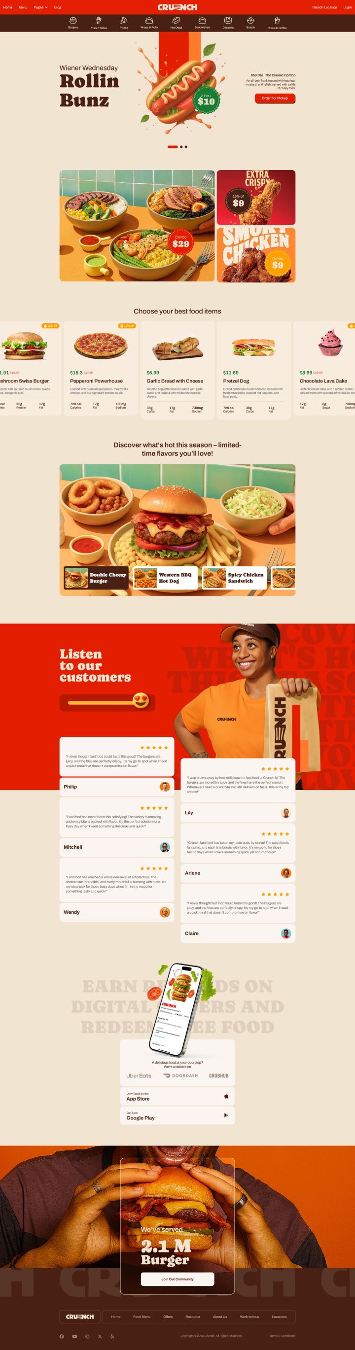 Joomla шаблон JoomShaper Crunch