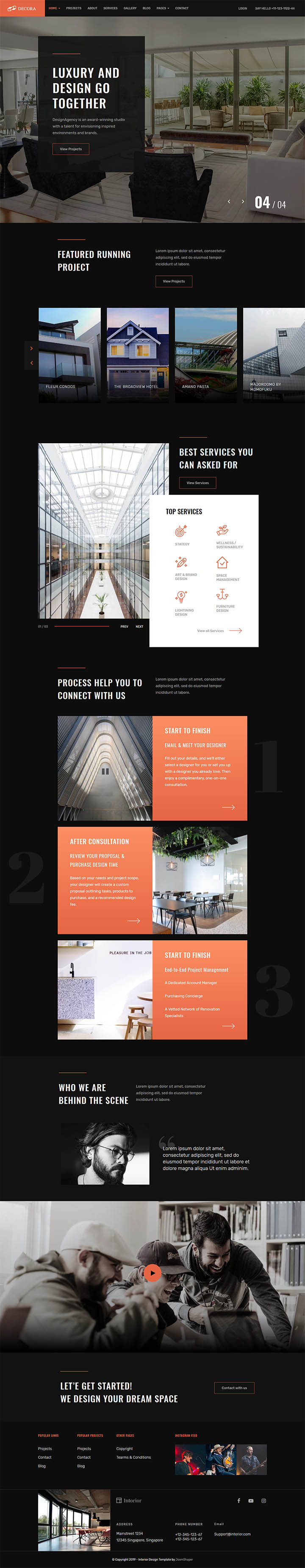Joomla шаблон JoomShaper Decora
