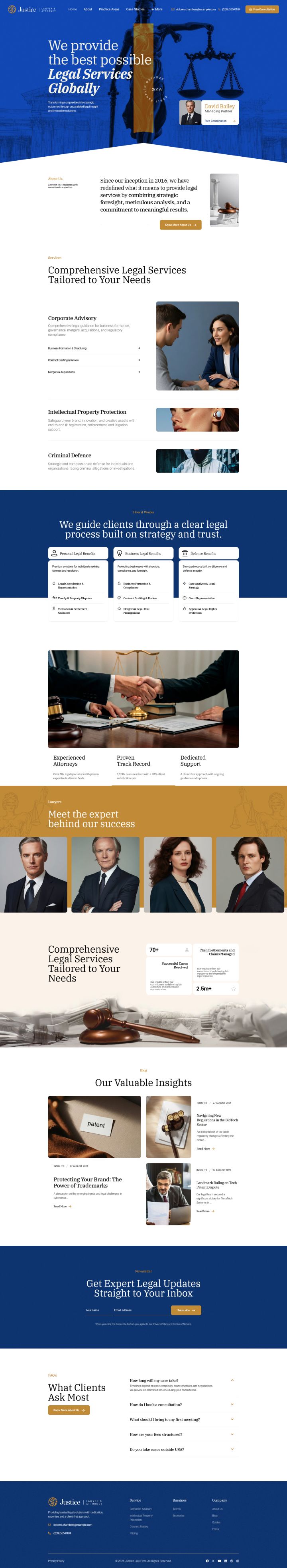 Joomla шаблон JoomShaper Justice