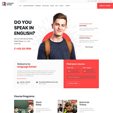 JoomShaper Language School