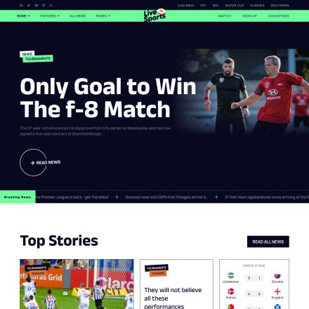 JoomShaper Live Sports