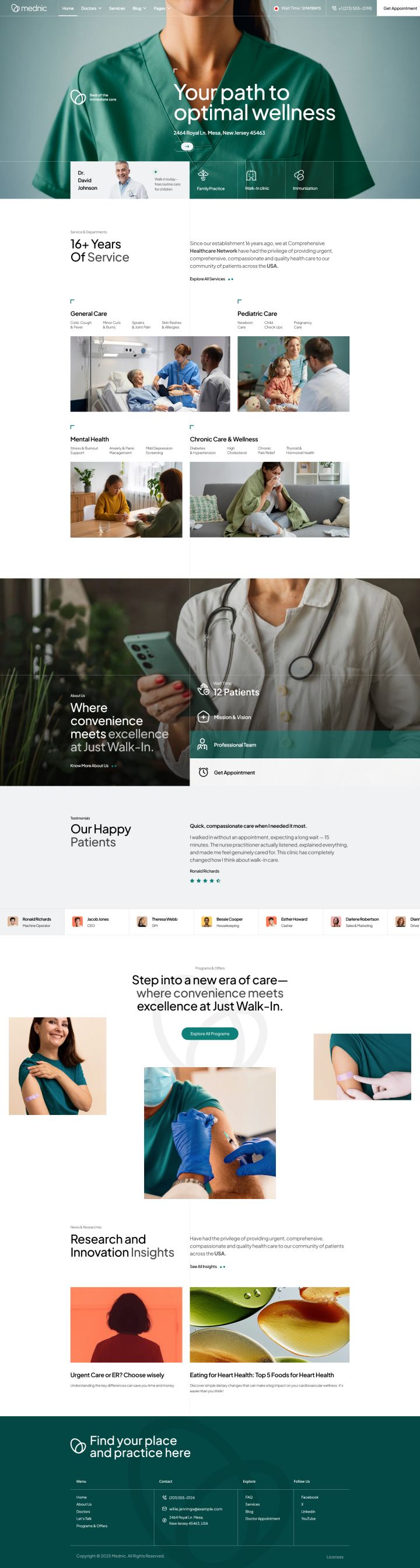 Joomla шаблон JoomShaper Mednic