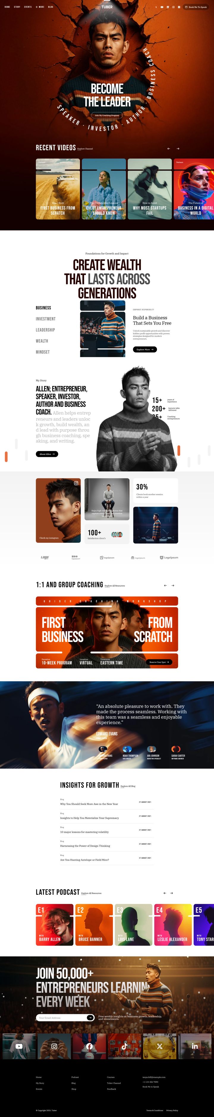 Joomla шаблон JoomShaper Tuber