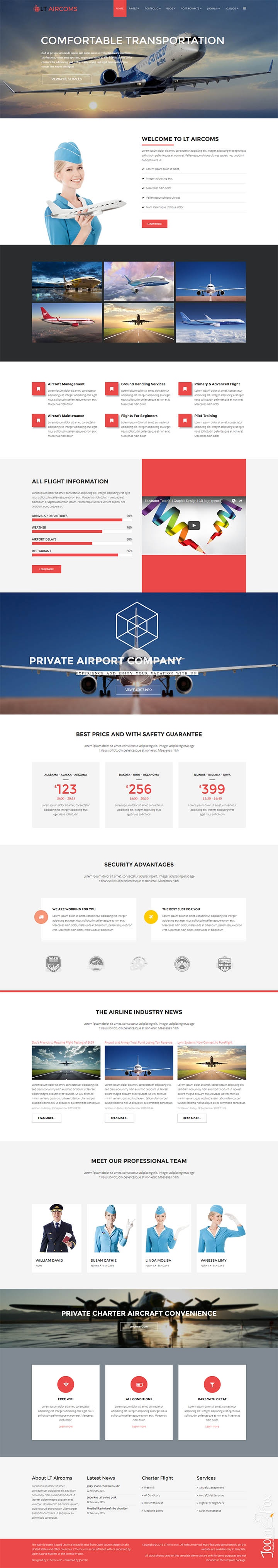 Joomla шаблон LTheme Aircoms