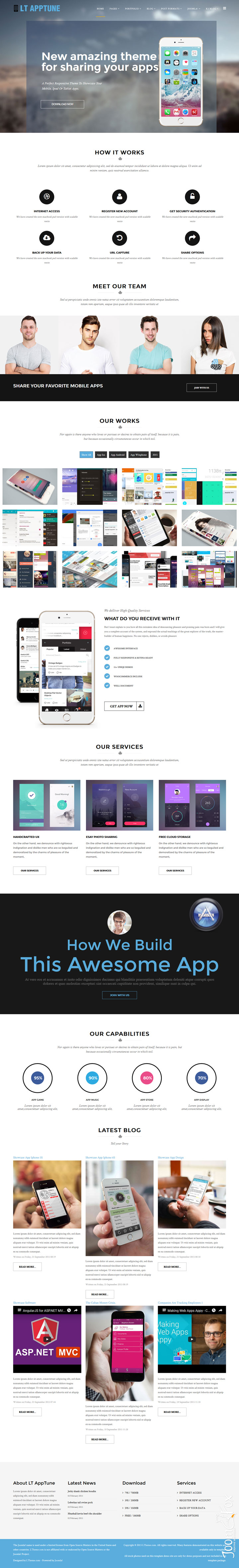 Joomla шаблон LTheme Apptune