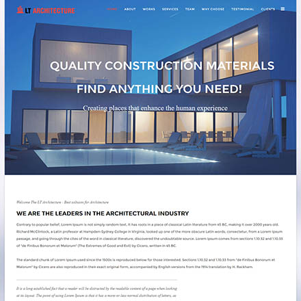 LTheme Architecture Onepage