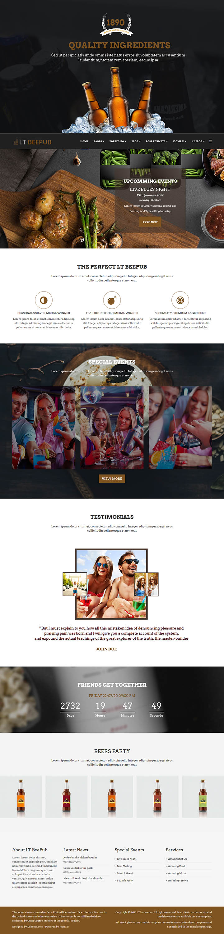 Joomla шаблон LTheme BeePub