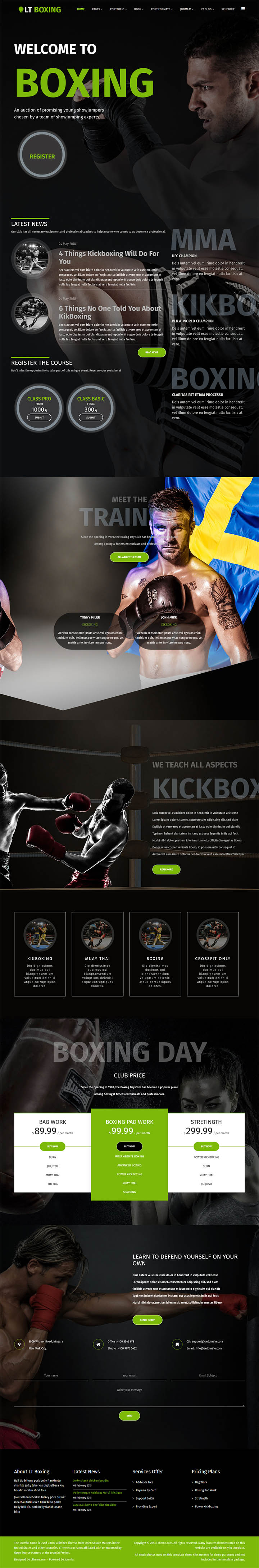 Joomla шаблон LTheme Boxing