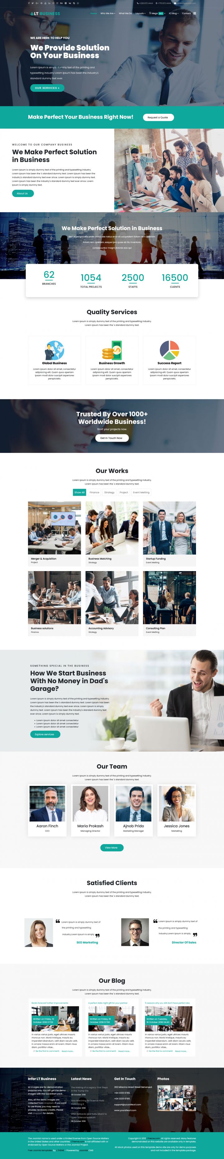 Joomla шаблон LTheme Business