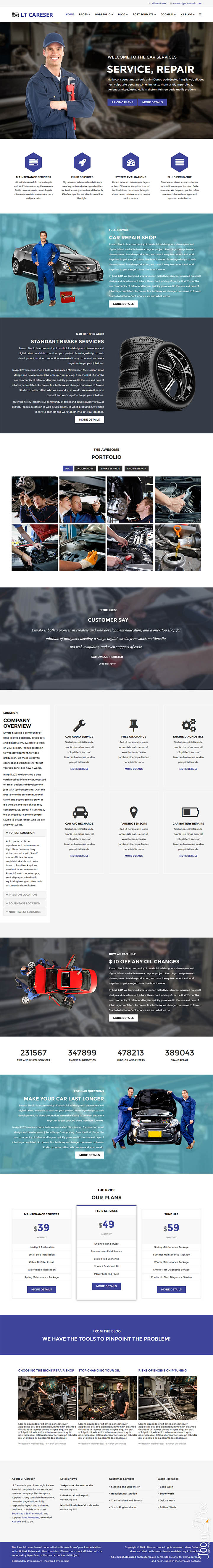 Joomla шаблон LTheme Careser