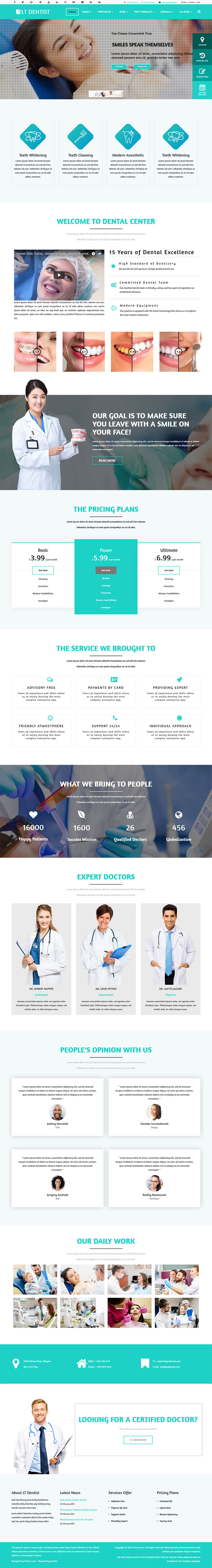 Joomla шаблон LTheme Dentist