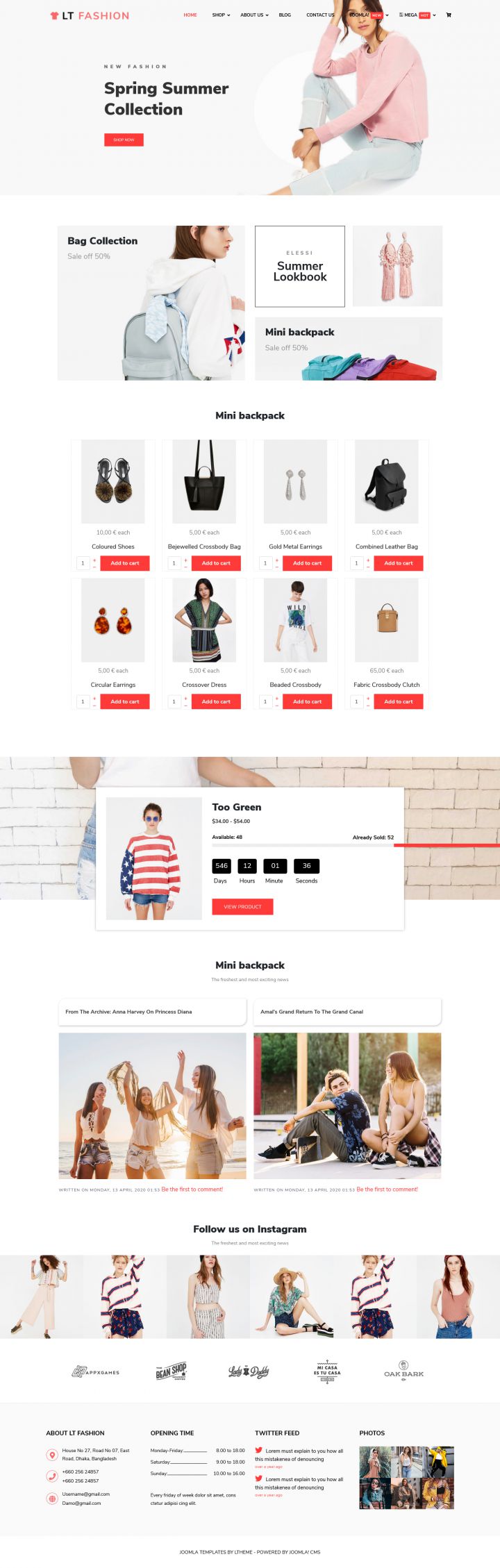 Joomla шаблон LTheme Fashion