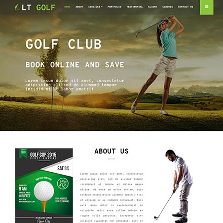 LTheme Golf Onepage