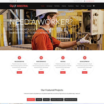 LTheme Industrial Onepage