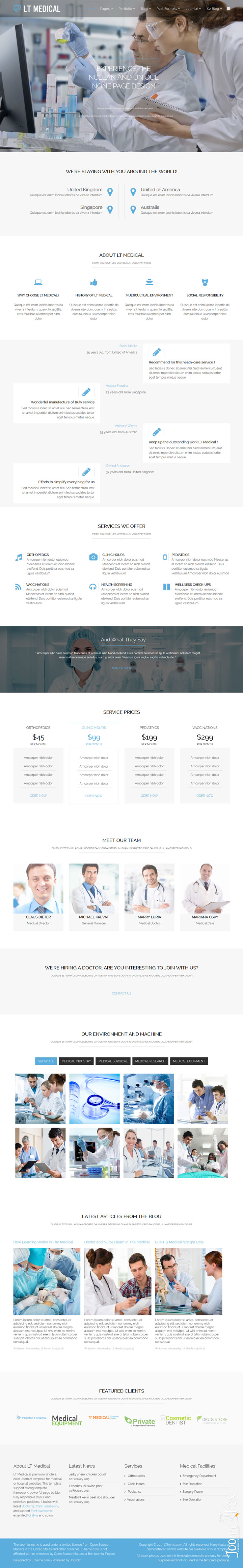 Joomla шаблон LTheme Medical