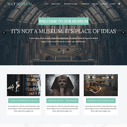 LTheme Museum Onepage