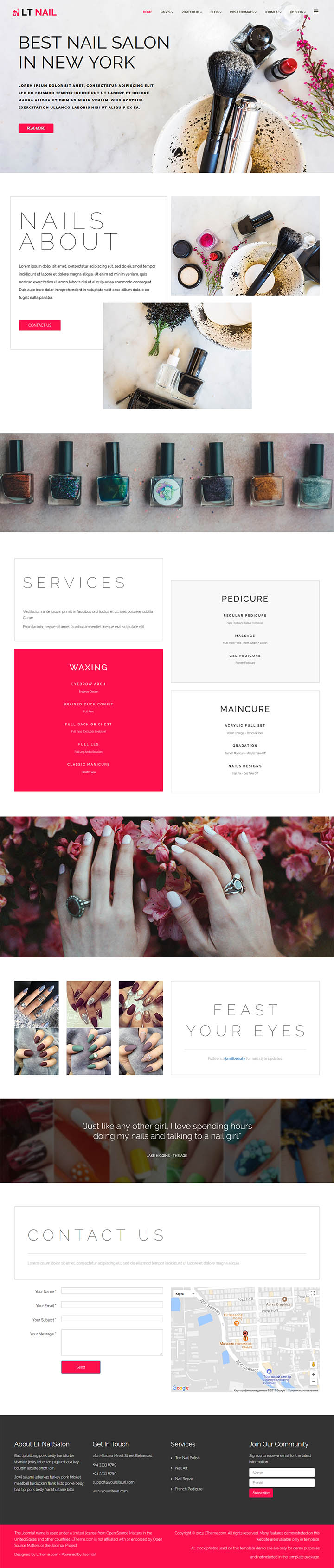 Joomla шаблон LTheme Nail