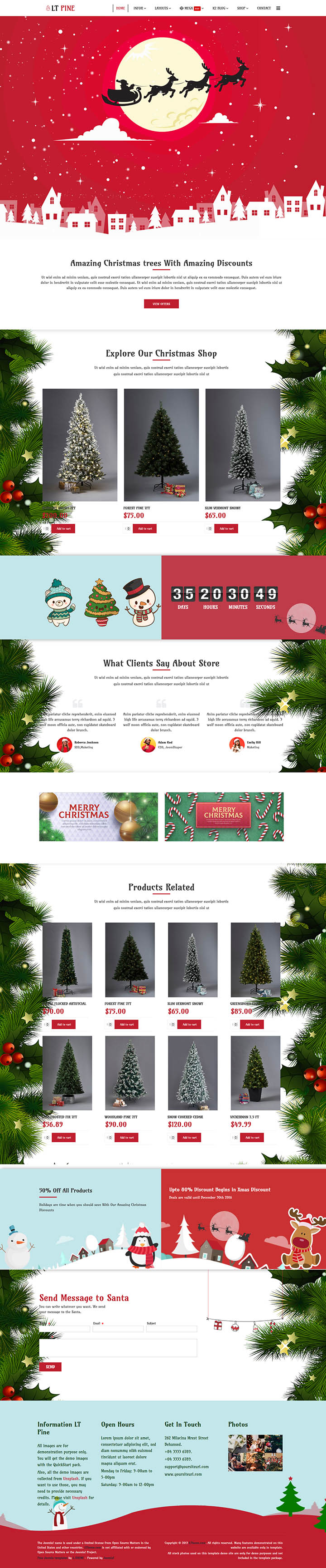 Joomla шаблон LTheme Pine