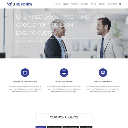 LTheme Pro Business Onepage